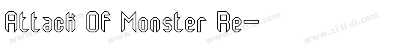 Attack Of Monster Re字体转换